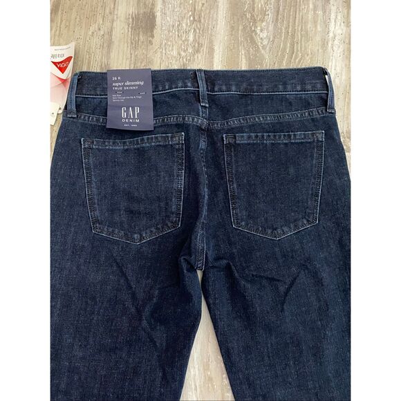 GAP Super Slimming Jeans True Skinny Mid Rise Stretch Denim Women’s Sz 26R - Picture 6 of 6